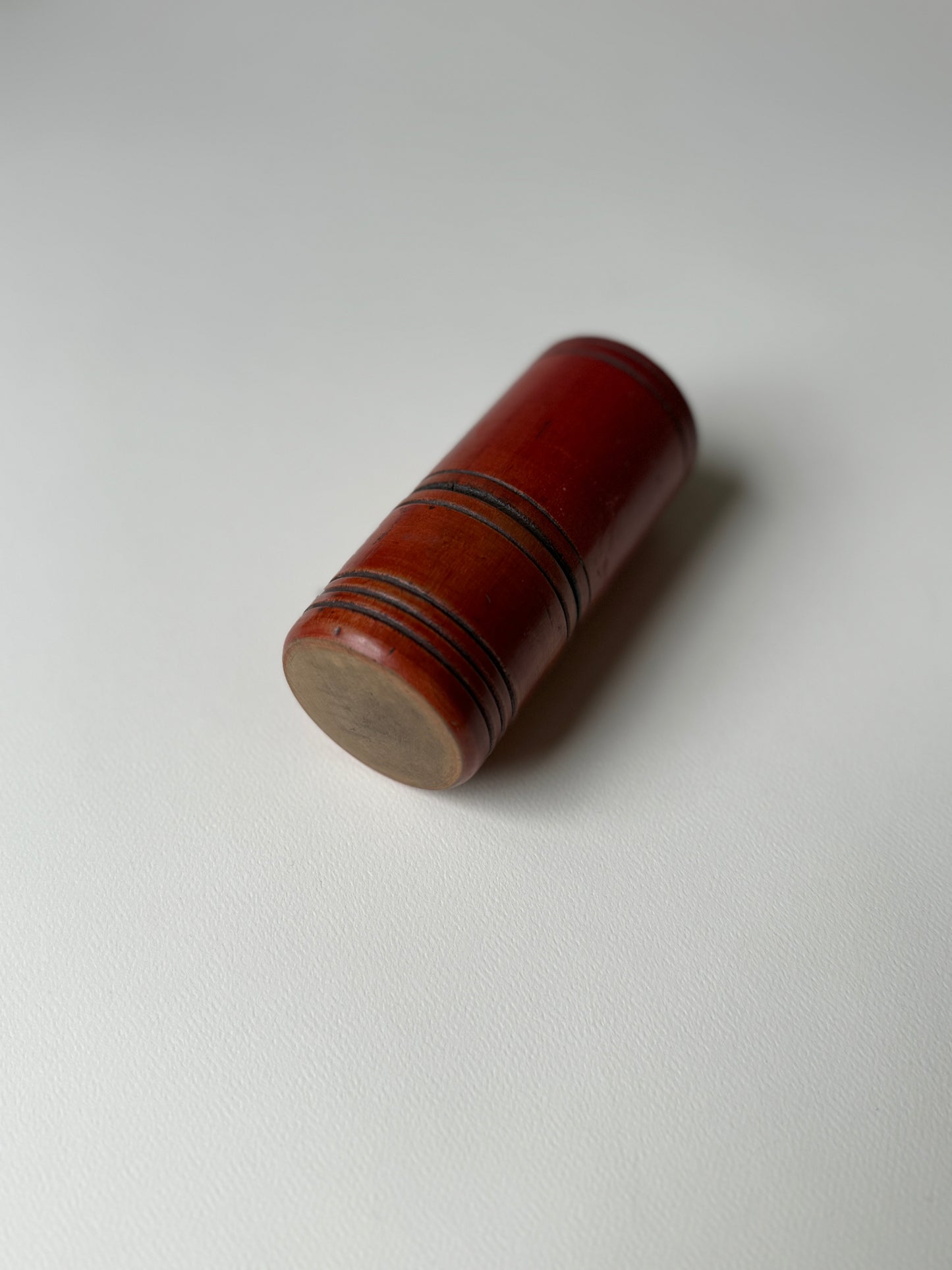 Red Treen Container