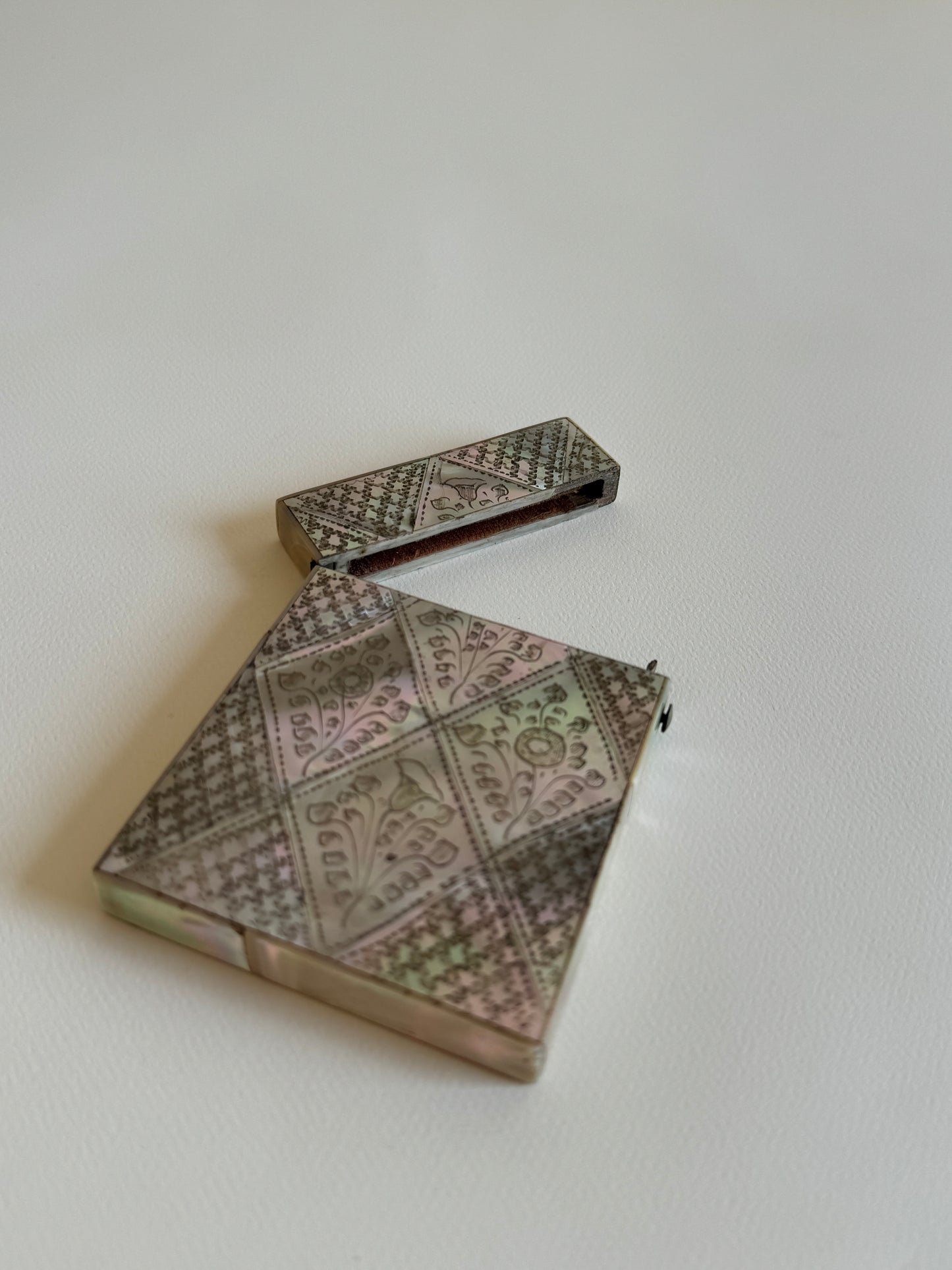 Late 19th Century Mother of Pearl Card Holder
