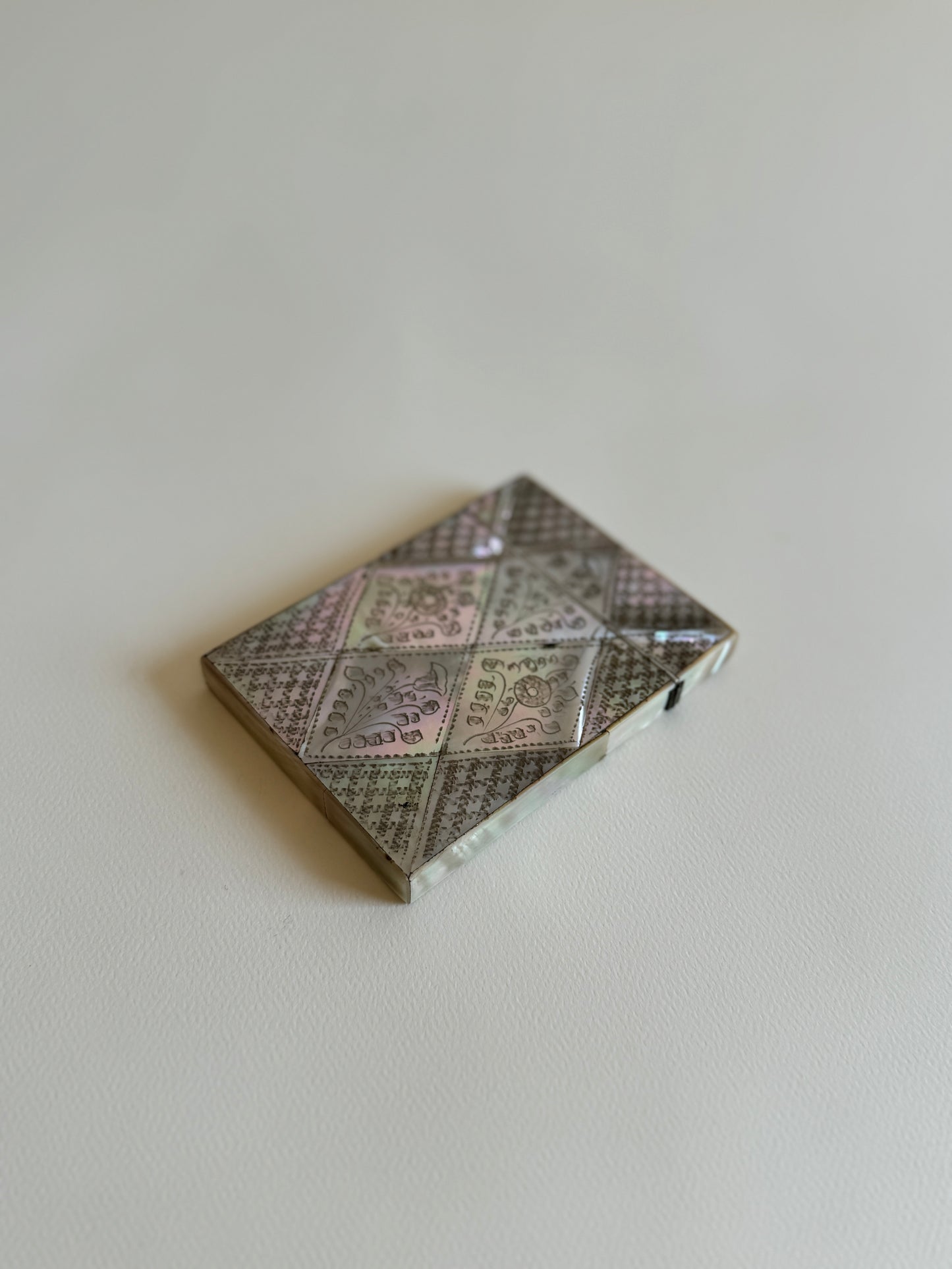 Late 19th Century Mother of Pearl Card Holder