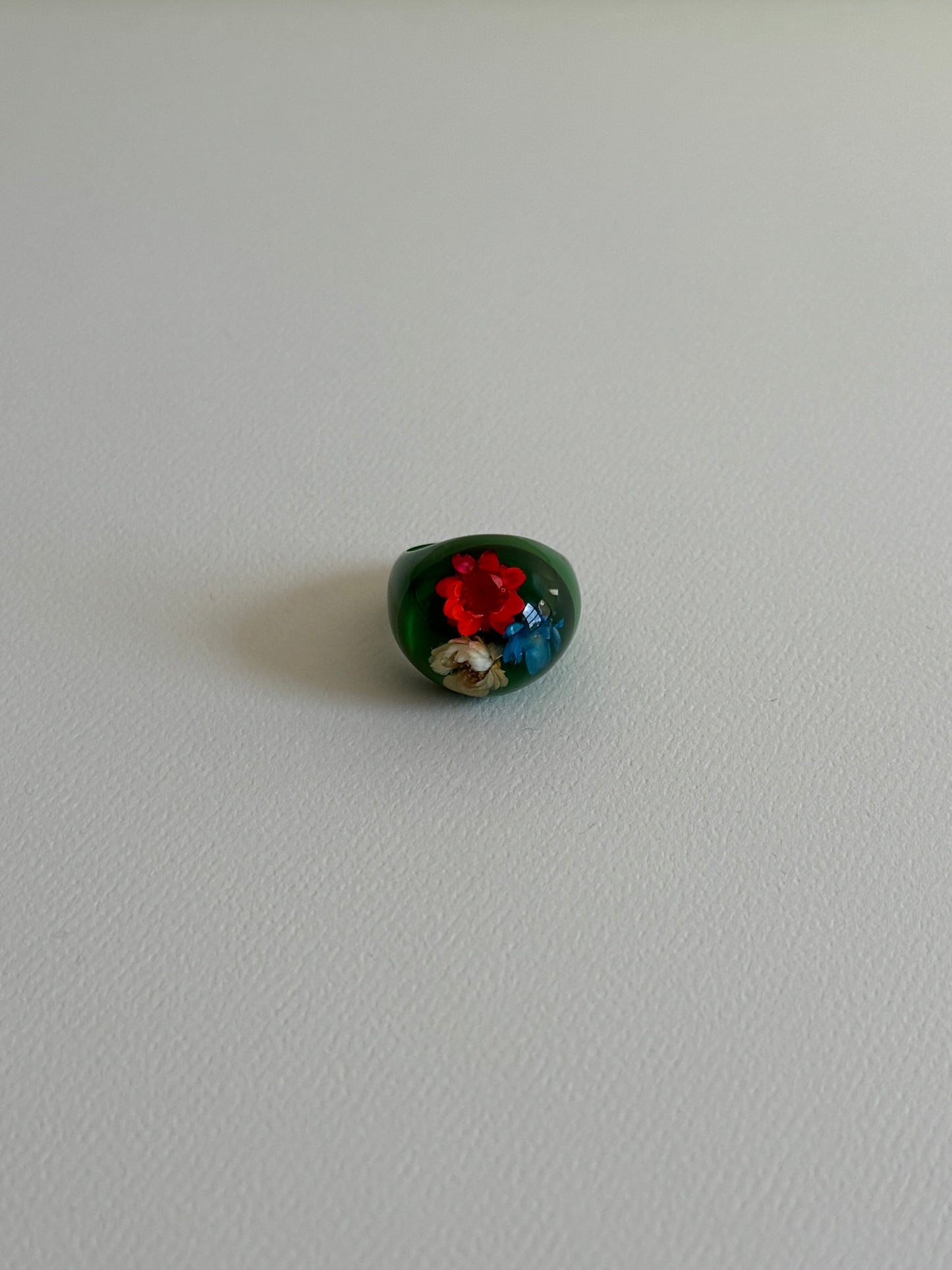 1960s Green Bubble Ring