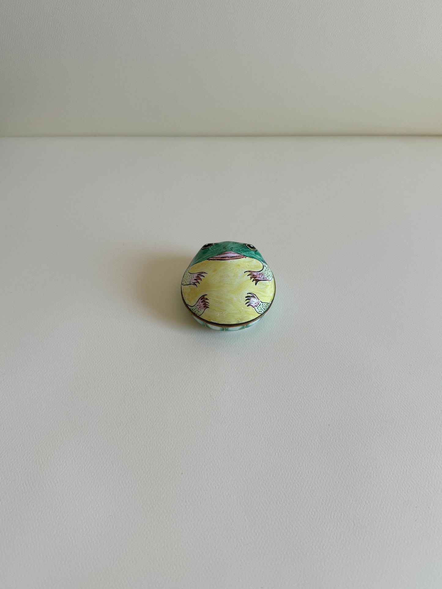 Enameled Frog Prince Box