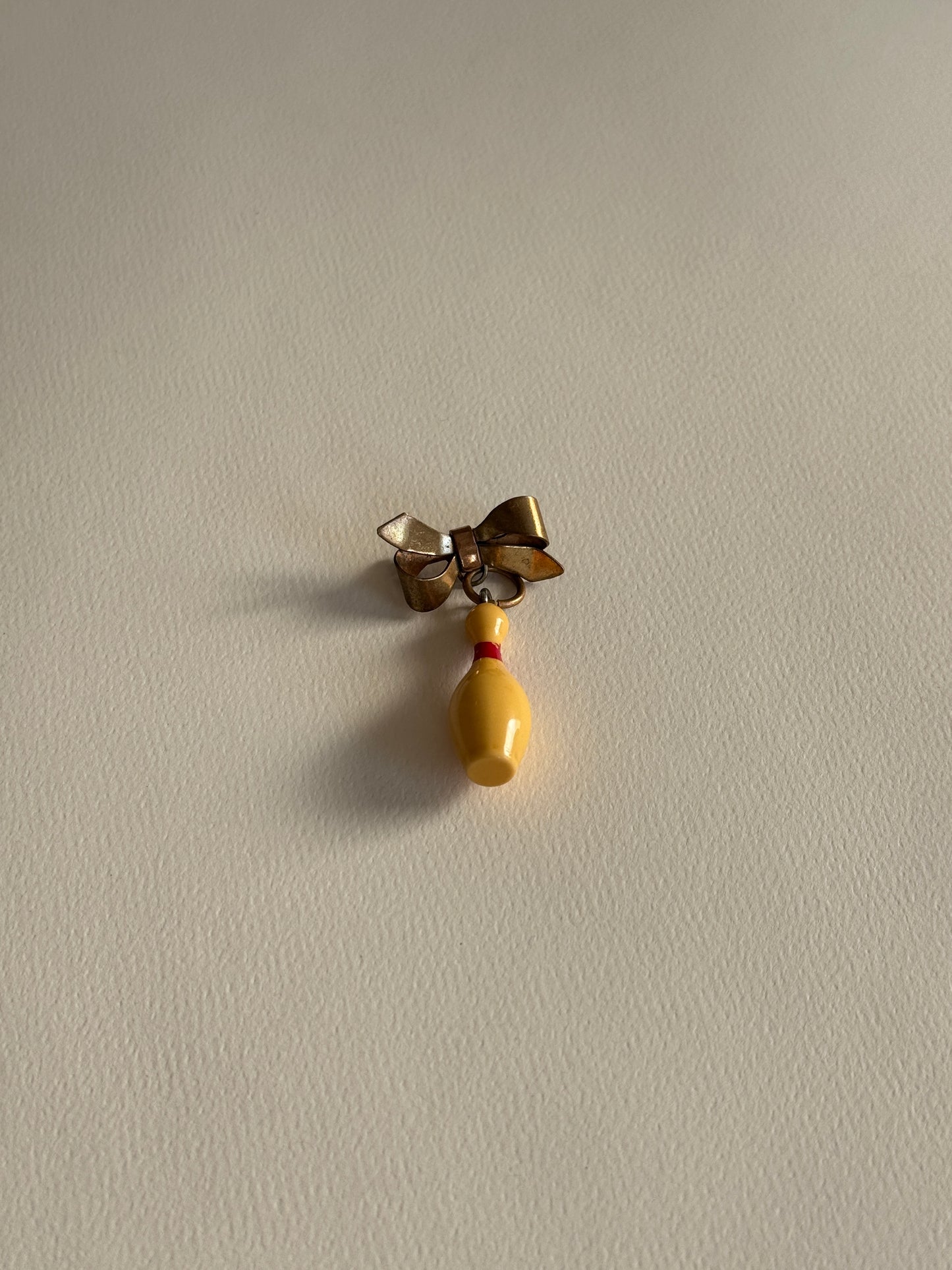 1930s Bakelite Bowling Pin Brooch