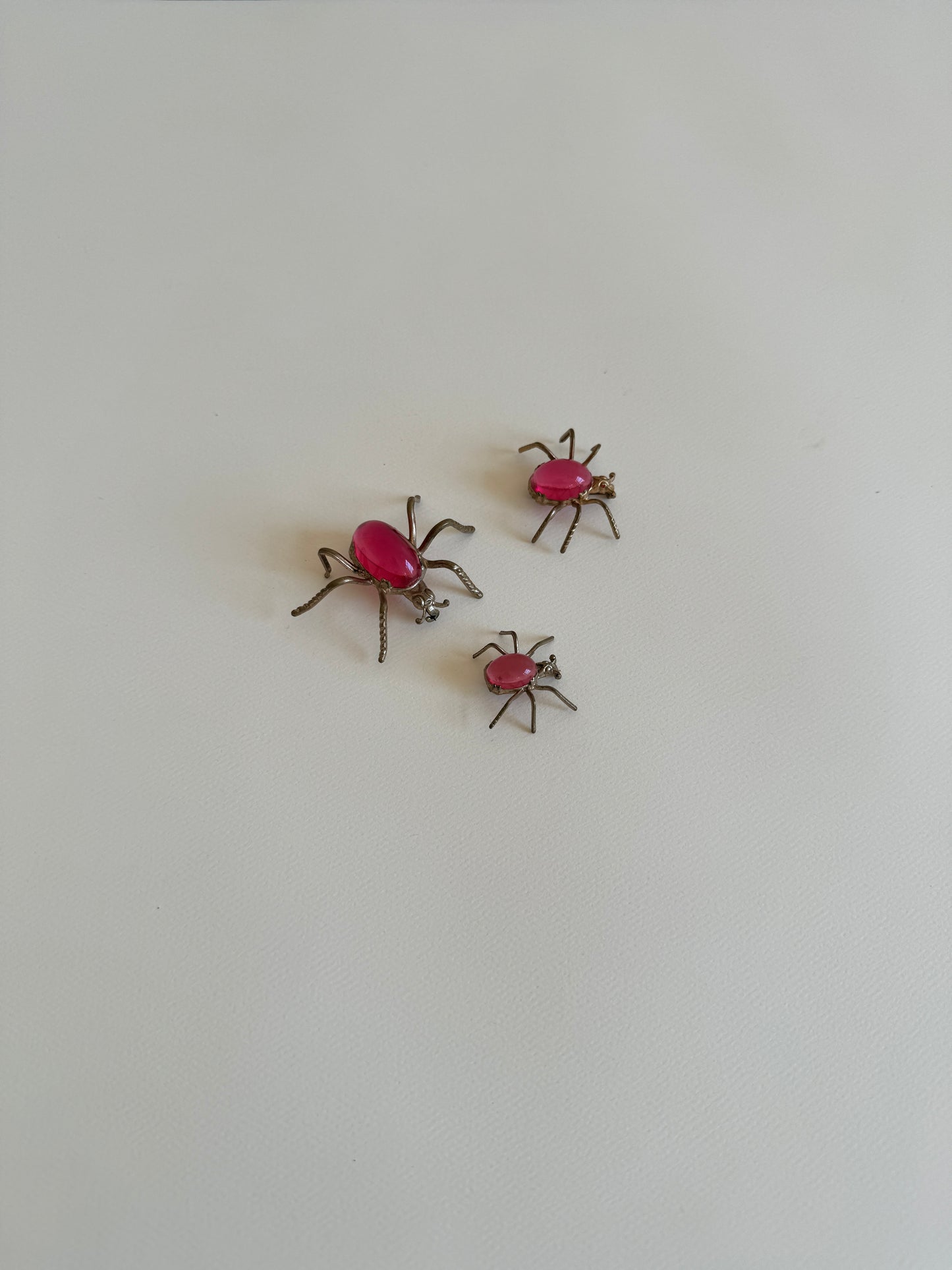 Trio of Jelly Belly Spider Pins