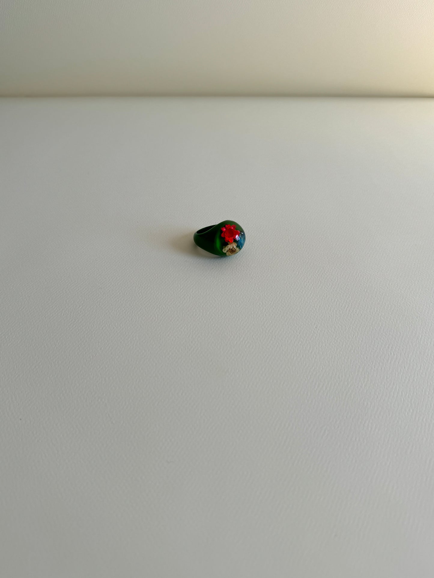 1960s Green Bubble Ring