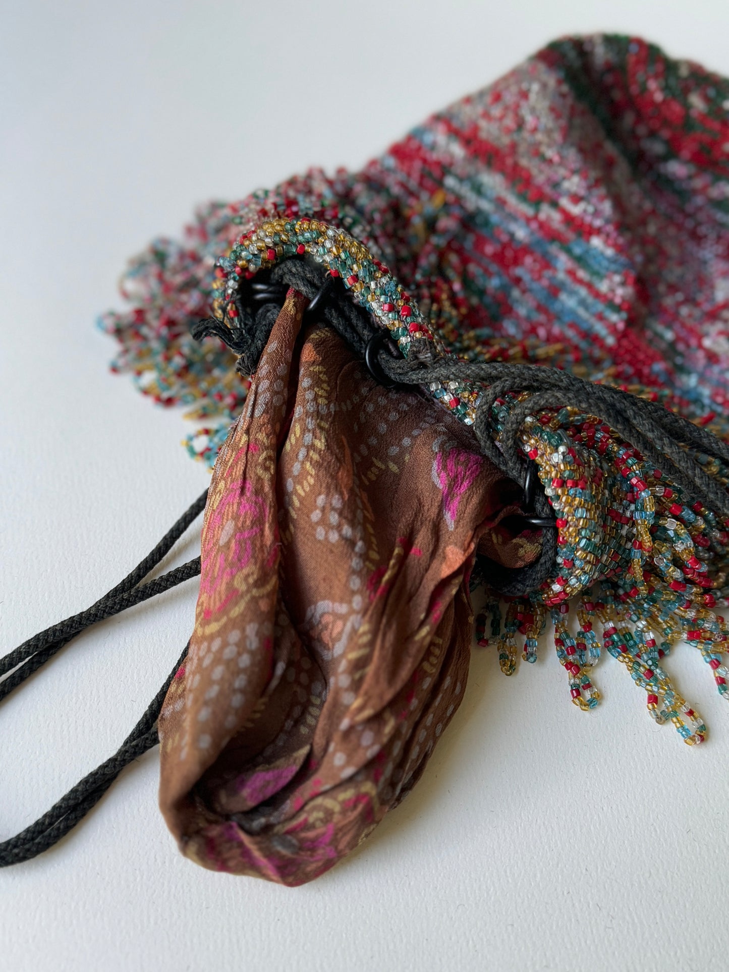 Early 1900s Confetti-Colored Beaded Purse