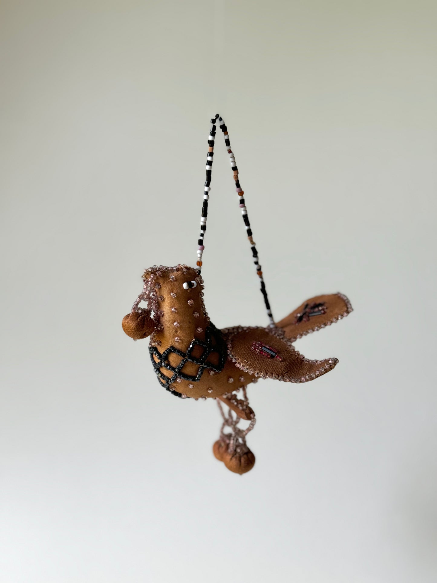 Early 1900s Iroquois Beaded Bird Whimsy