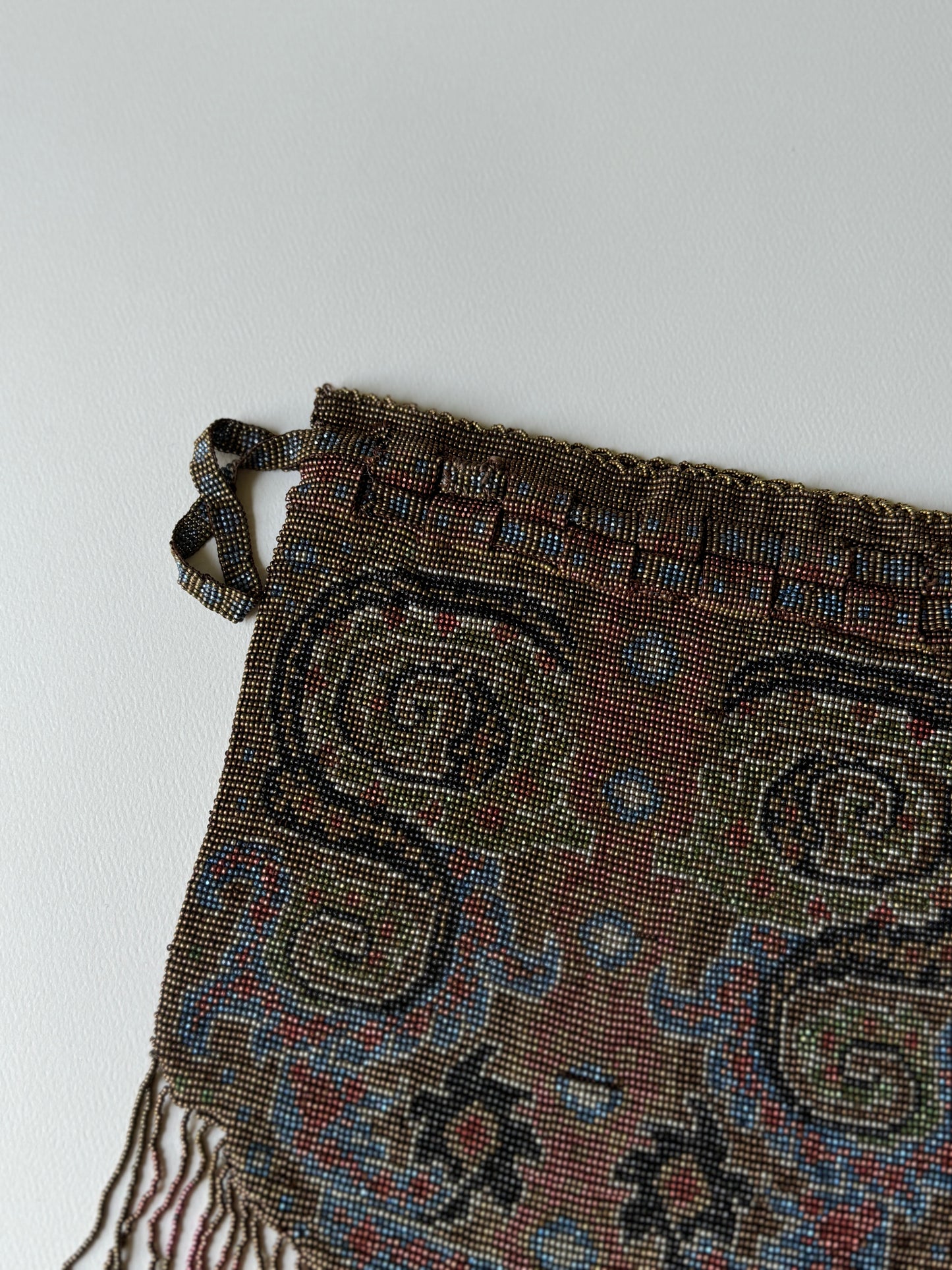 Antique Paisley Beaded Reticule
