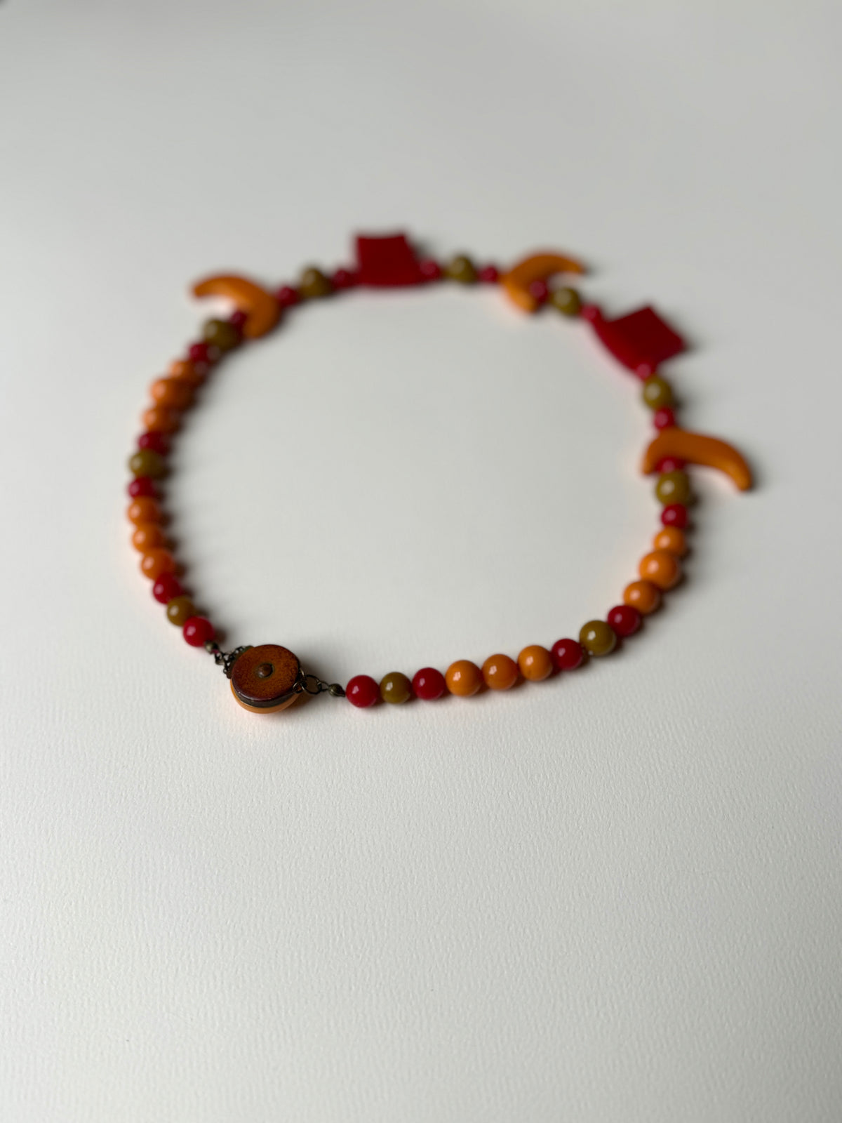1930s Bakelite Shapes Necklace