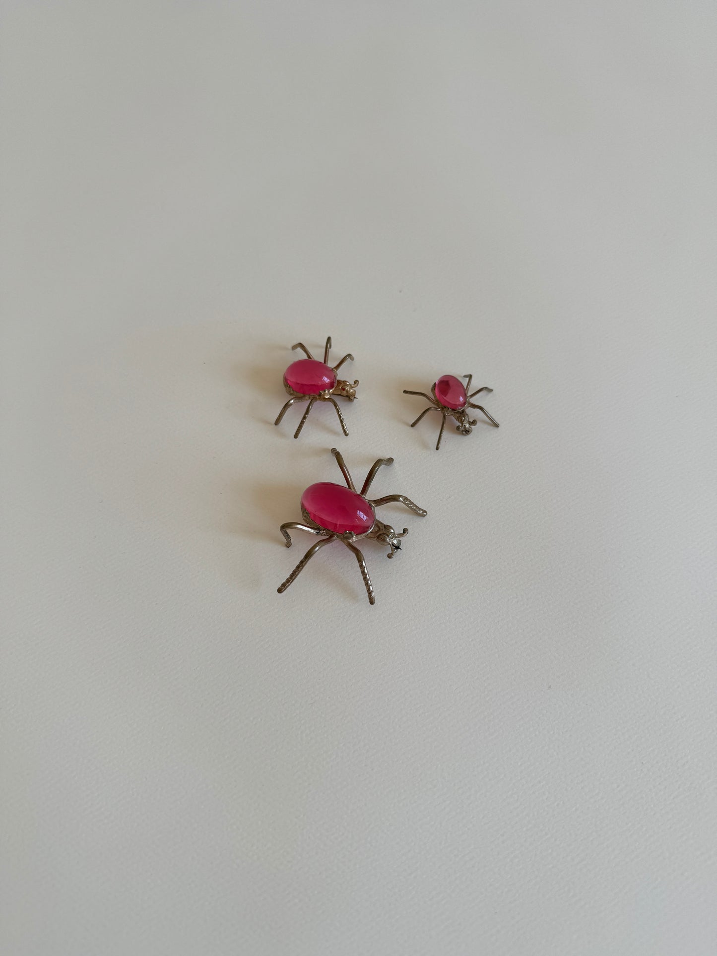 Trio of Jelly Belly Spider Pins
