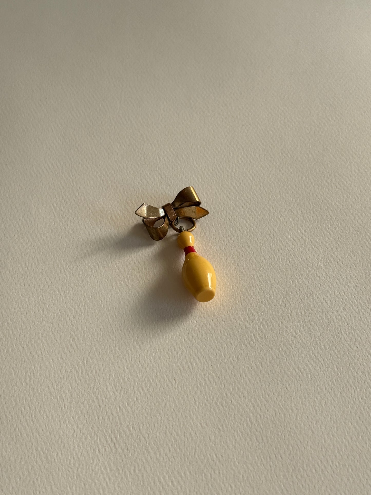 1930s Bakelite Bowling Pin Brooch