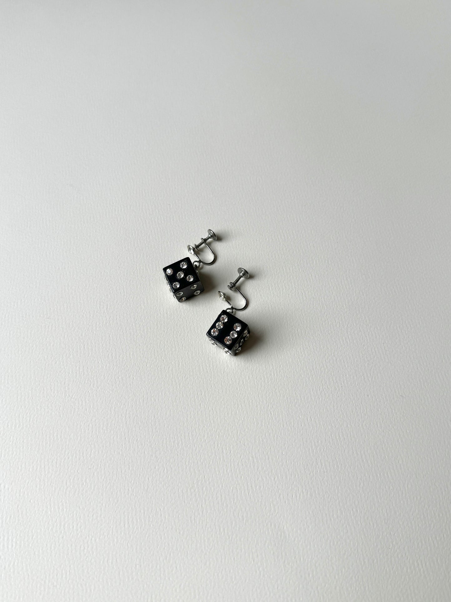 1950s Bakelite Dice Earrings