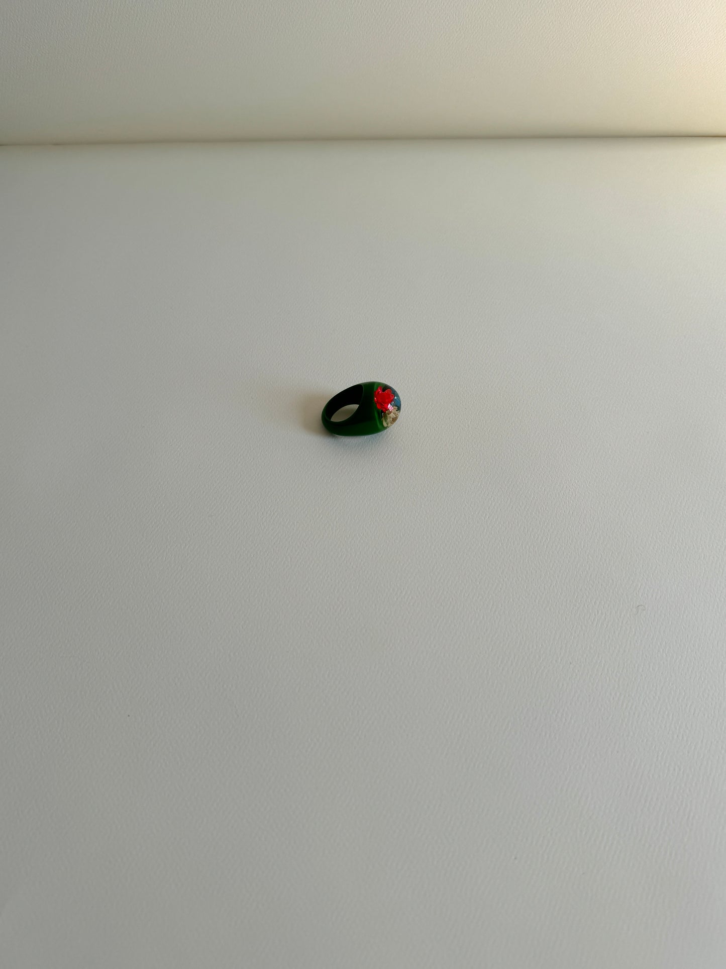 1960s Green Bubble Ring