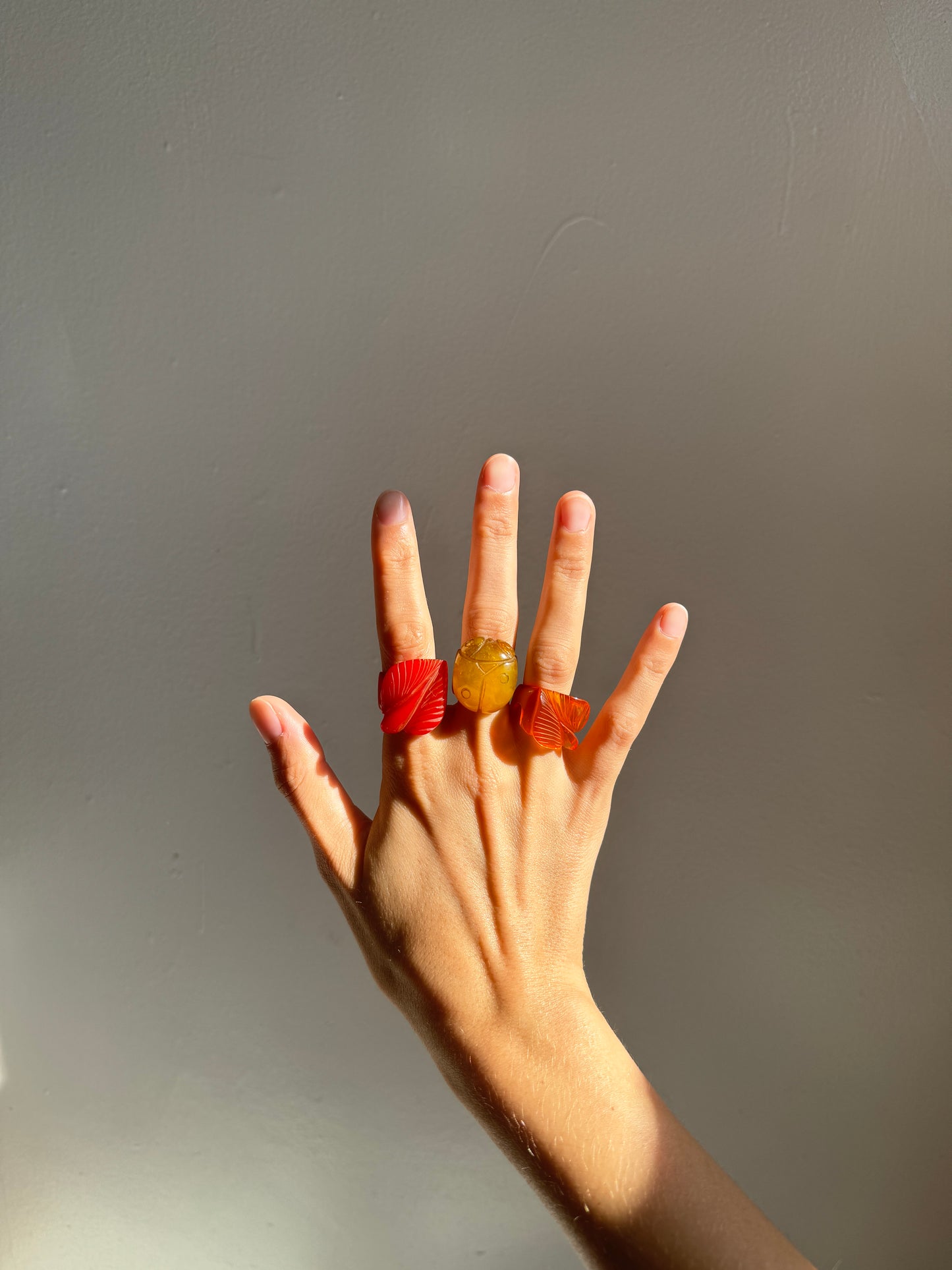 Ladybug Bakelite Ring