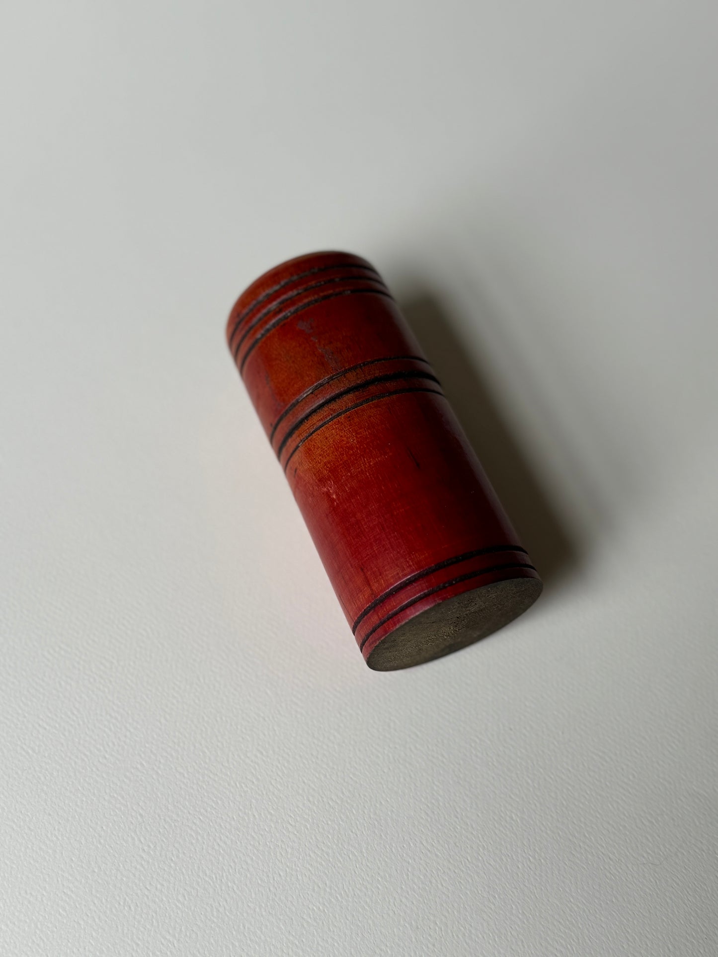 Red Treen Container