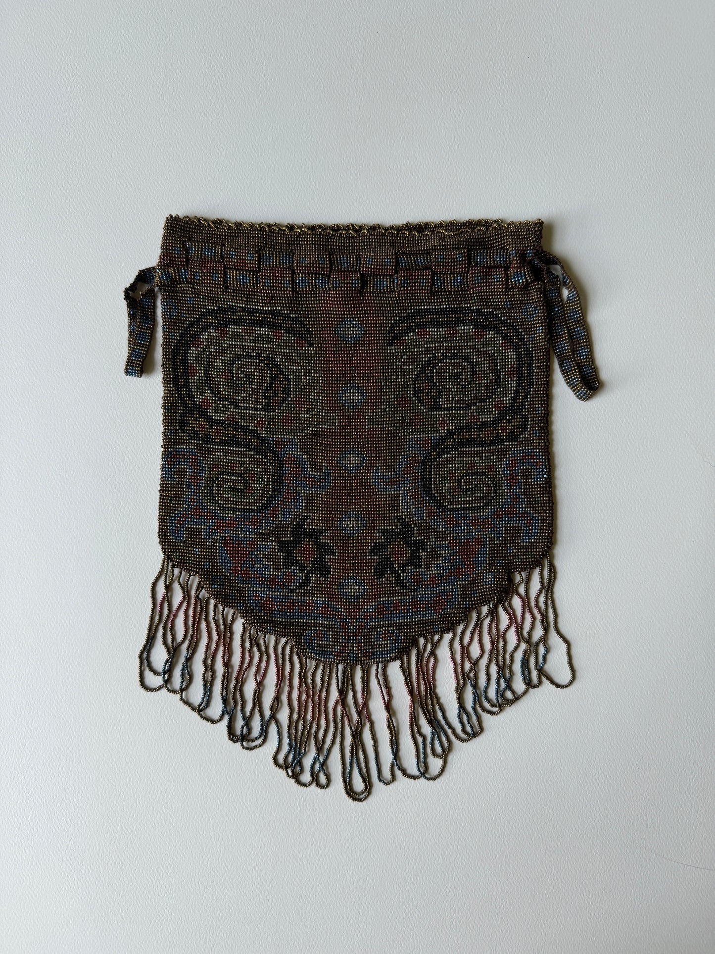 Antique Paisley Beaded Reticule