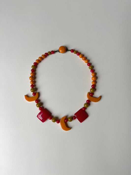 1930s Bakelite Shapes Necklace