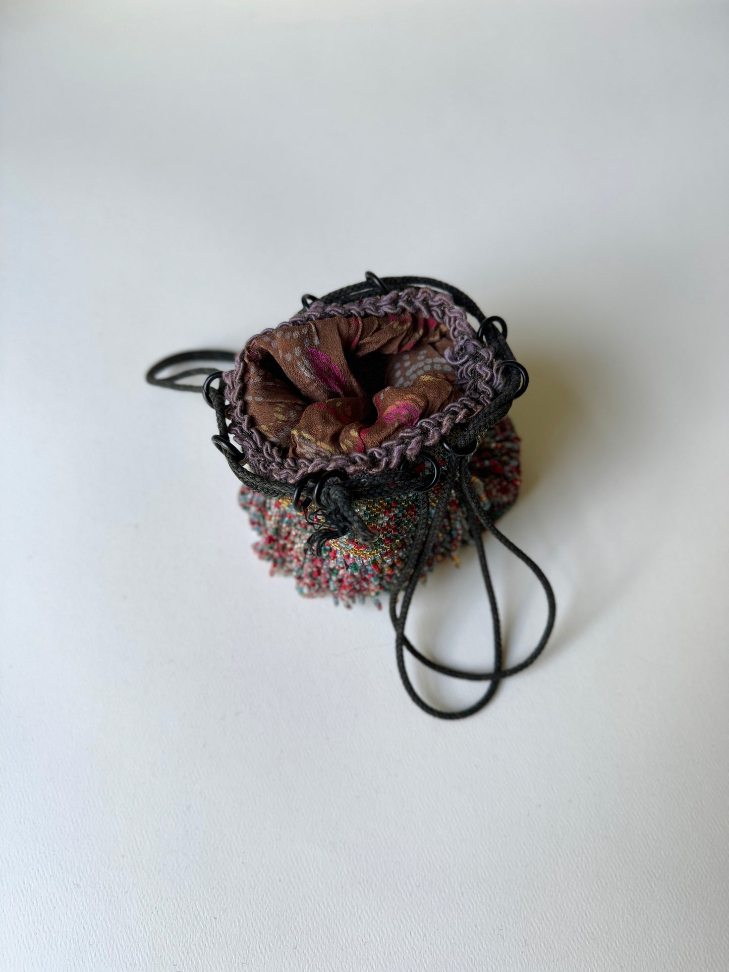 Early 1900s Confetti-Colored Beaded Purse