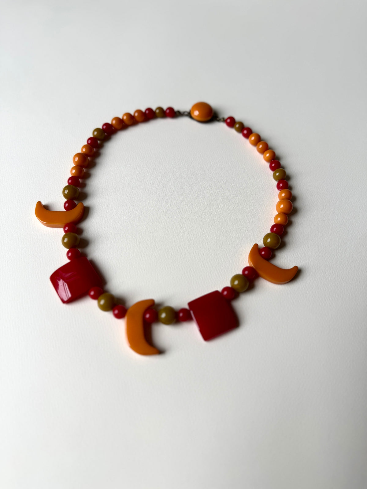 1930s Bakelite Shapes Necklace