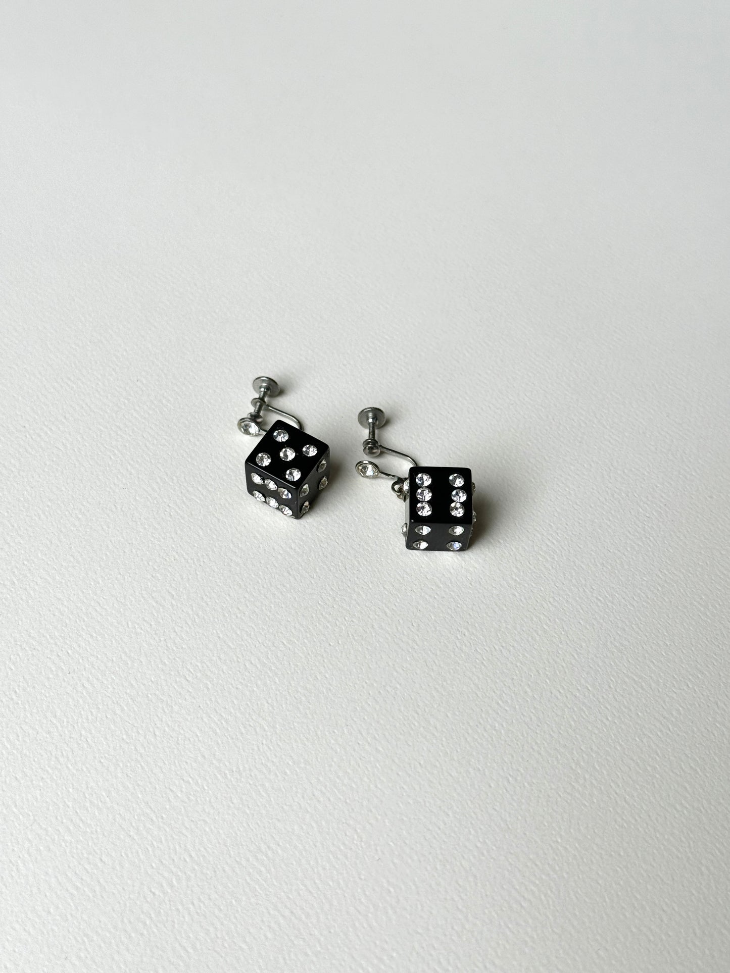 1950s Bakelite Dice Earrings
