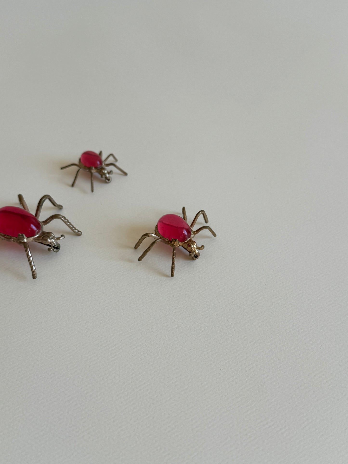 Trio of Jelly Belly Spider Pins