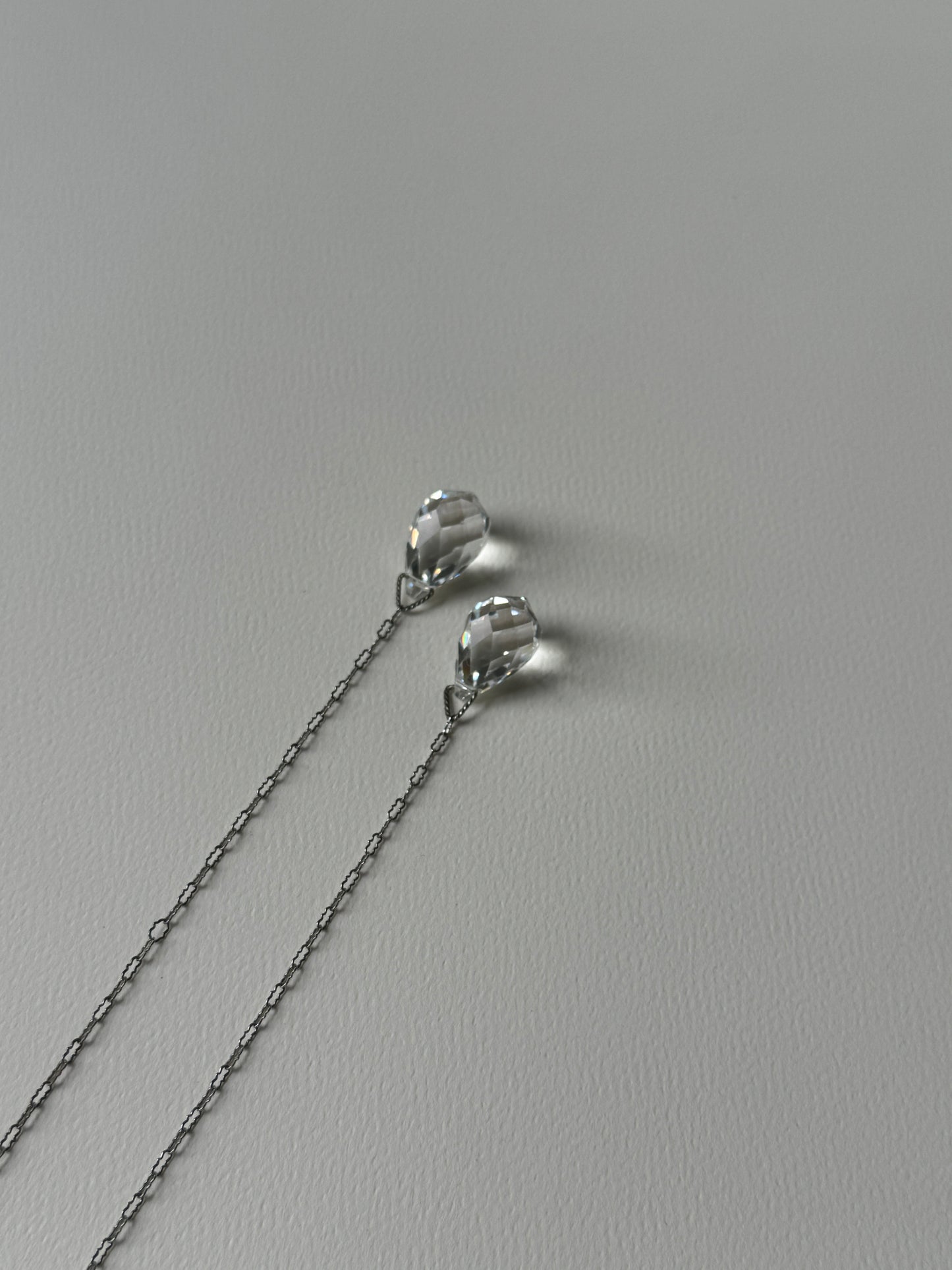 1920s Clear Briolette Necklace