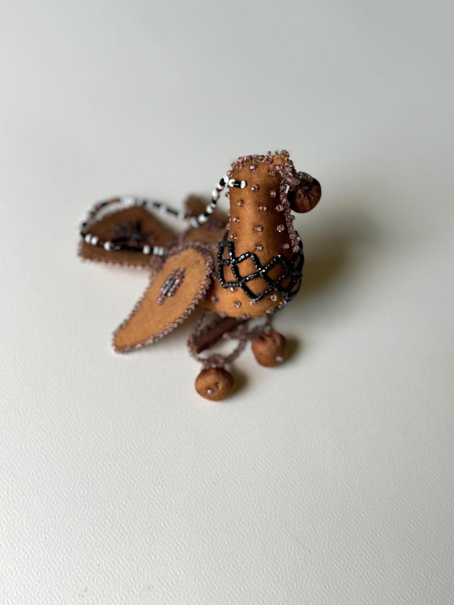 Early 1900s Iroquois Beaded Bird Whimsy