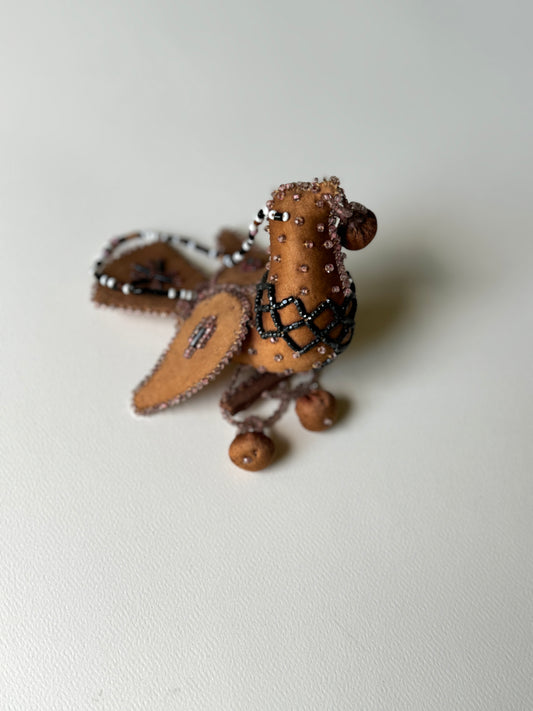 Early 1900s Iroquois Beaded Bird Whimsy