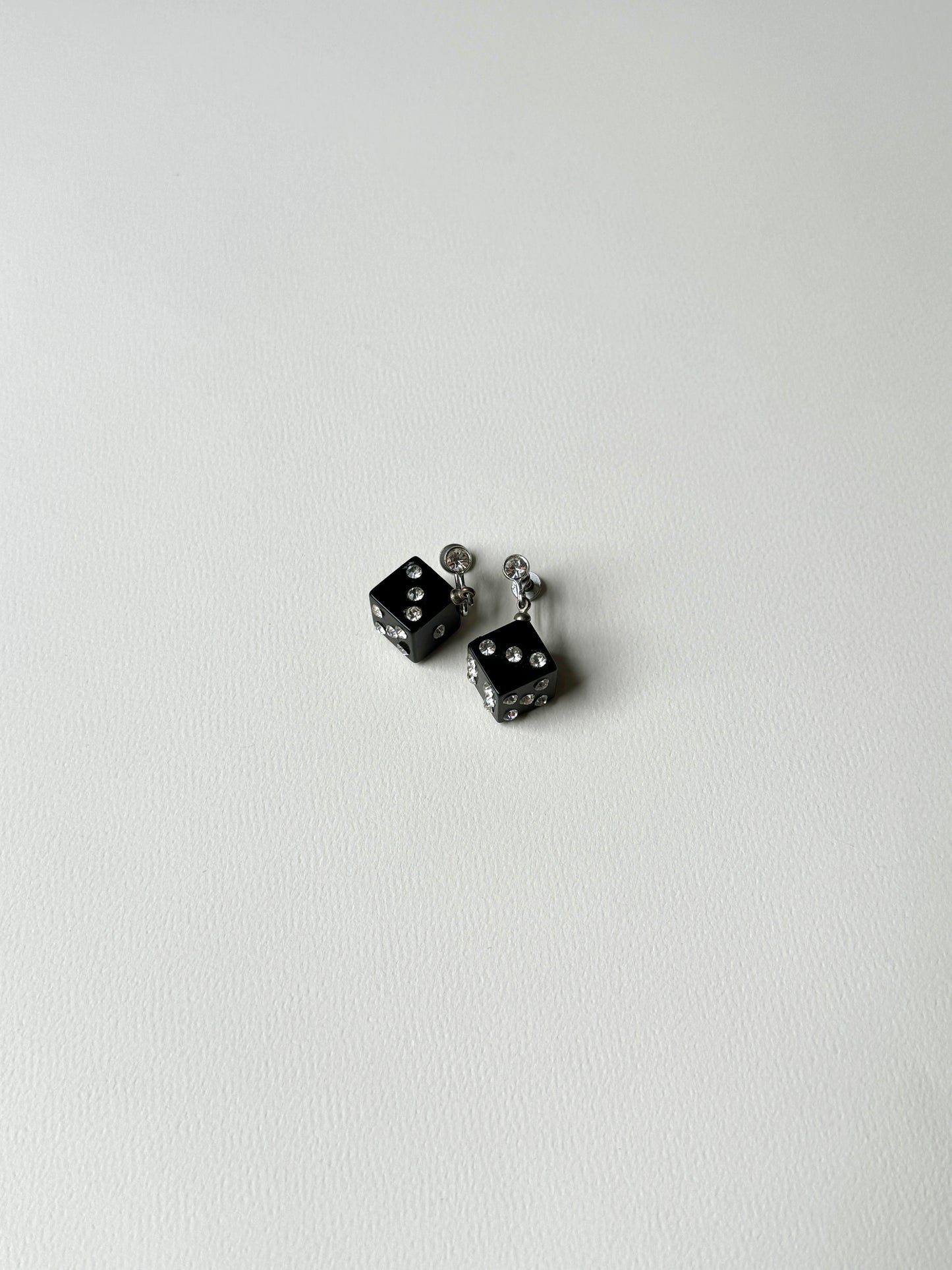 1950s Bakelite Dice Earrings