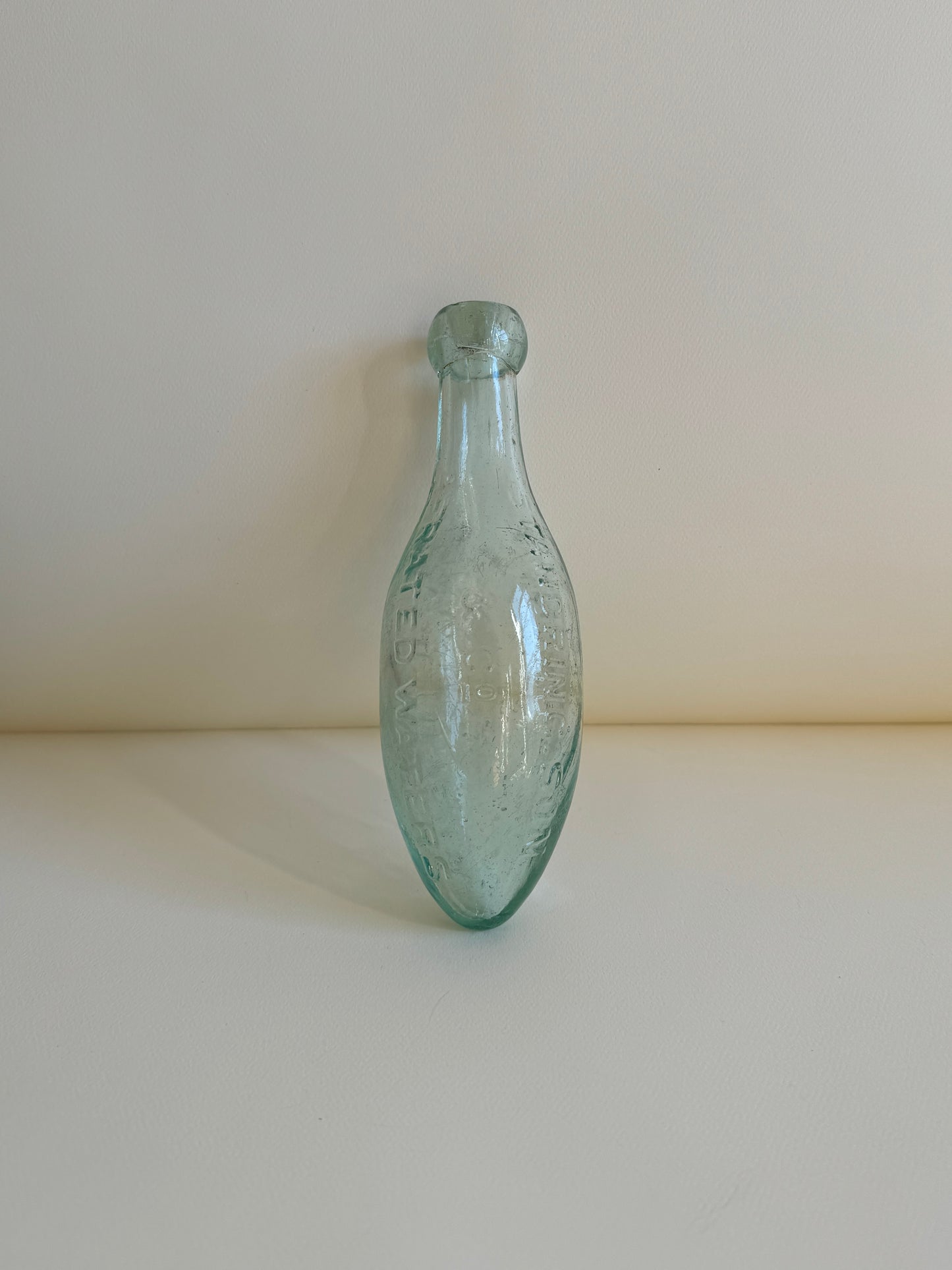 Early 1900s Soda Water Torpedo Bottle