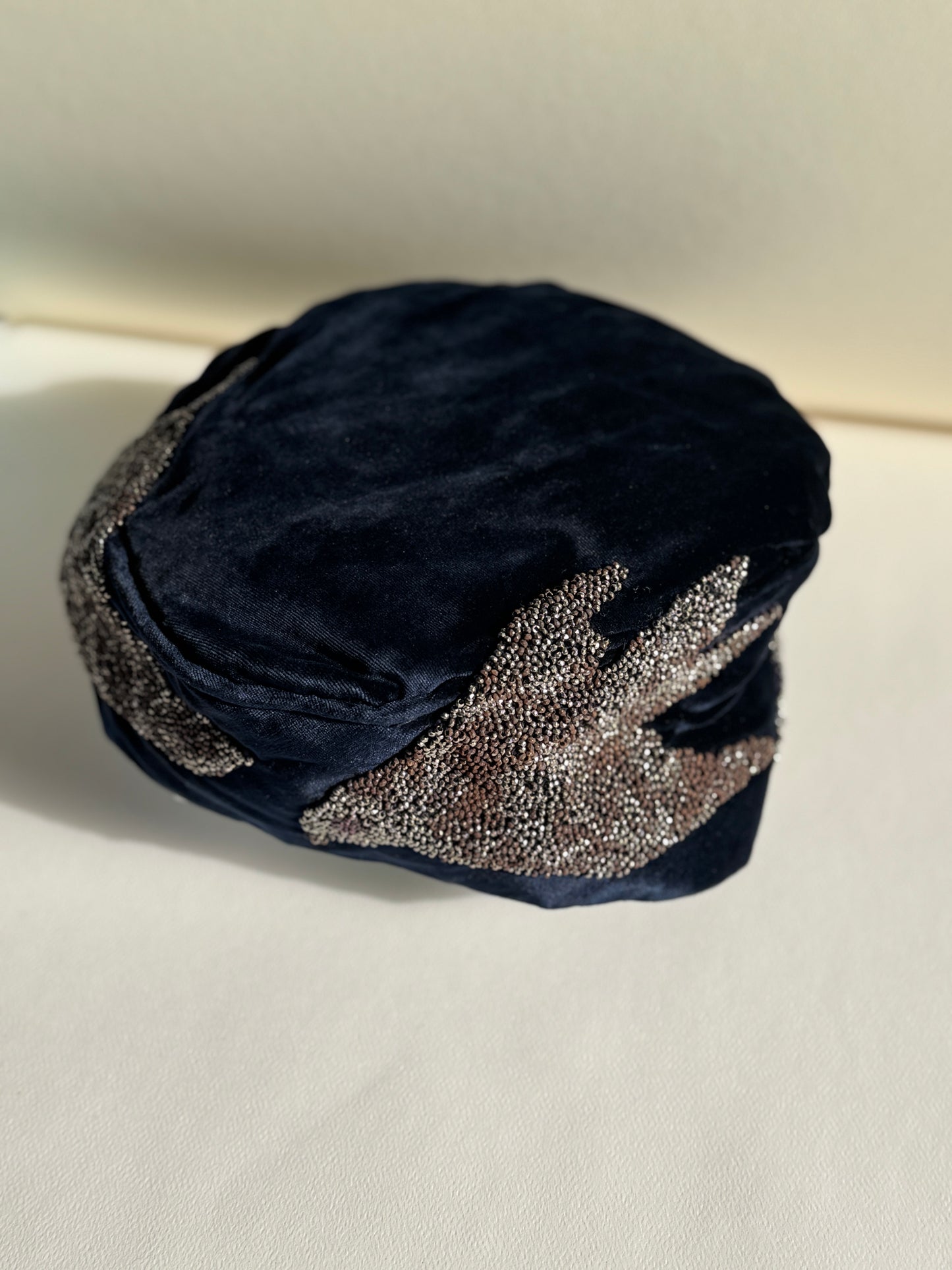 Early 20th Century Velvet Beaded Cap
