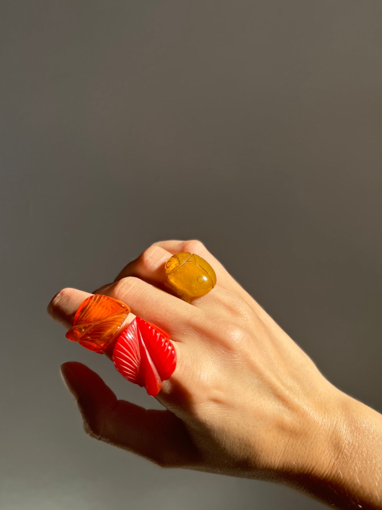 Ladybug Bakelite Ring