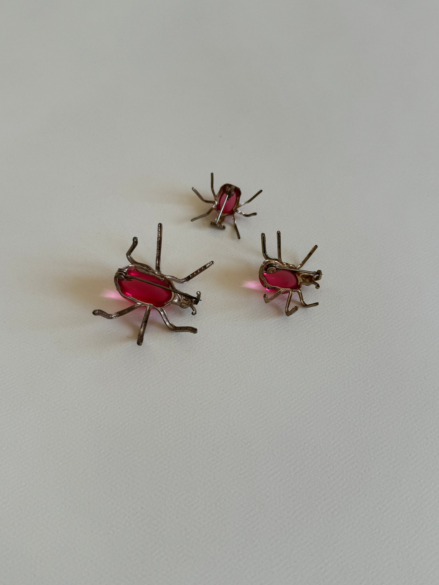 Trio of Jelly Belly Spider Pins