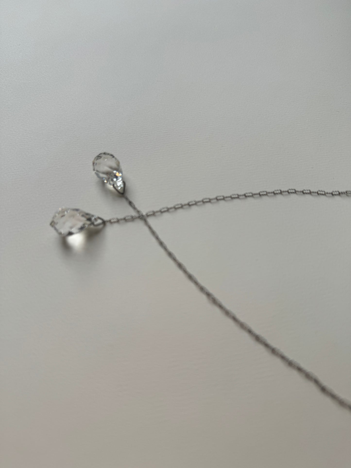 1920s Clear Briolette Necklace
